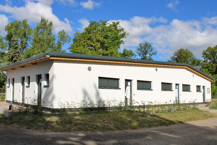 Neubau Sanitärpavillion, Zeltplatz Neustadt-Glewe